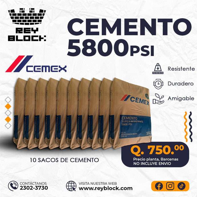 Cemento 5800 PSI
