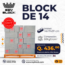 Cargar imagen en el visor de la galería, Block de 14 - 50 Kg/cm2