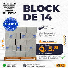 Cargar imagen en el visor de la galería, Block de 14 - 70 Kgf/cm2