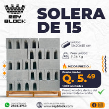 Cargar imagen en el visor de la galería, Solera de 15
