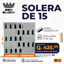 Cargar imagen en el visor de la galería, Solera de 15