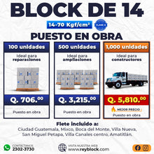 Cargar imagen en el visor de la galería, Block de 14  - 70 Kgf/cm2

