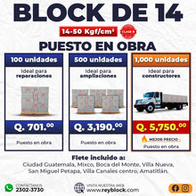 Cargar imagen en el visor de la galería, Block de 14  - 50 Kg/cm2
