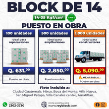 Cargar imagen en el visor de la galería, Block de 14  - 35 Kg/cm2
